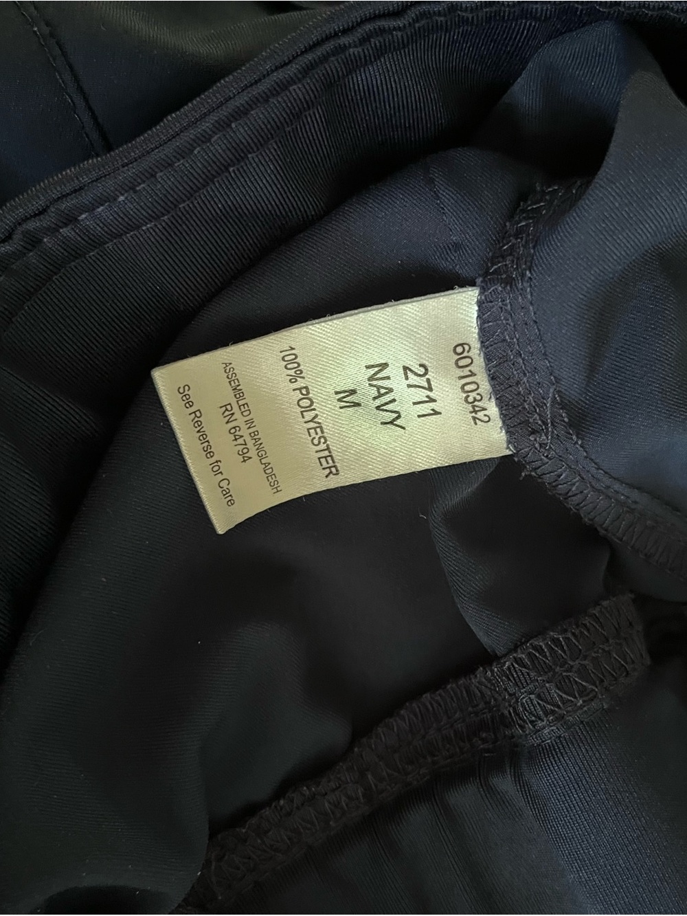 Med Couture Navy Elastic Waist Jogger Pants size medium - Picture 7 of 8